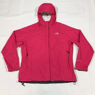 Винтажный North Face Hyvent DT женщин XL полный молнии с капюшоном куртки хлопья с подкладкой - Изображение 1 из 4