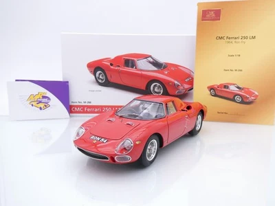 CMC M-266 # Ferrari 250 LM Sportwagen Baujahr 1964 Ferrarirot " Ron Fry " 1:18 - Bild 1 von 4