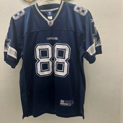 Camiseta deportiva para hombre Reebok Dallas Cowboys Dez Bryant azul marino talla 52, cosida vintage Foto 1 de 4