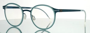 LOOL Bevel PT Blue Womens Round Full Rim Eyeglasses 49-21-140 B:42 - Picture 1 of 15