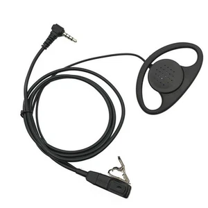 Mic Hidden D-Shape Earpiece Headset PTT For YAESU Vertex VX-1R 5R VX-110 VX298 D - Zdjęcie 1 z 8