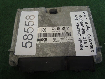 Centralina motore Skoda Octavia I (1U_) 1.9TDI 66kW anno 99 038906018GM 0281010181 - Immagine 1 di 4