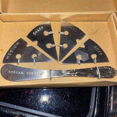 Tablero de charcutería ThirstyStone etiquetas de queso marcadores de acero inoxidable con esparcidor nuevo en caja Foto 1 de 3