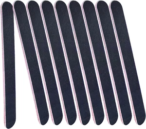 Nail Files Bulk, 9 Pack 7 Inches Disposable Double Sided 100/180 Grit Emery Boar - Picture 1 of 7