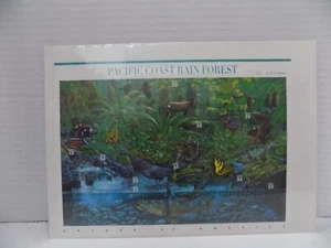 Pacific Coast Rain Forest US Stamps Full Pane 33 Cents 10 Stamps MIP SEALED - Picture 1 of 2