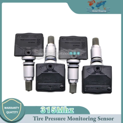 Sensor de monitoreo de presión de 4 neumáticos para Infiniti FX35 FX45 M35 M45 Q45 QX56 315 MHz Foto 1 de 4