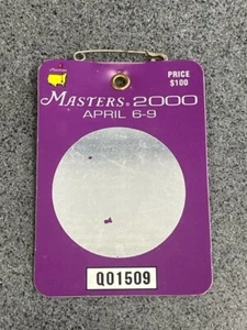 2000 UNSIGNED Masters Badge - Golf - Picture 1 of 2
