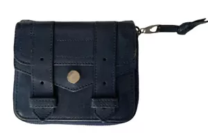 Proenza Schouler PS1 Clutch or iPad Mini Case Dark Blue Lambskin Leather - Picture 1 of 7
