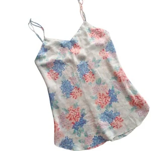Camicia da notte vintage anni 90 Jo intimates floreale raso L pastello romantico slip dress - Foto 1 di 7