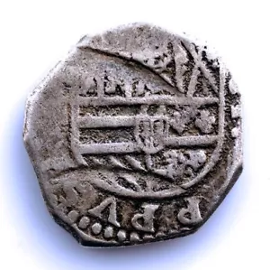 S.C. Imperio Español. 2 reales "Macuquina" Plata 7 g Escasa - Imagen 1 de 2