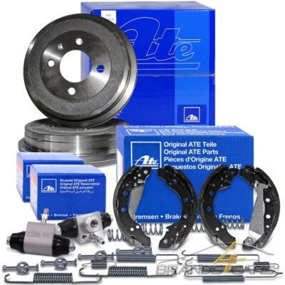 ATE BREMSTROMMELN +BREMSBACKEN +RADZYLINDER HINTEN FÜR SEAT IBIZA MII VW POLO UP - Bild 1 von 4