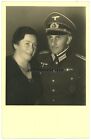 Orig. Foto AK Portrait Heer Major EK1 EKI Orden und 1.WK Ordensspange mit Frau
