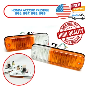 New Honda Accord Prestige 1986 1987 1988 1989 Turn Signal Light Bumper Pair RL - Picture 1 of 8