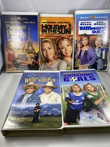 Mary Kate And Ashley Olsen Clamshell VHS Lot of 5 Passport To Paris Billboard Da - Picture 1 of 13
