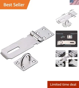 Heavy-Duty Stainless Steel Padlock Hasp and Staple - Secure Your Space with Ease - Picture 1 of 9