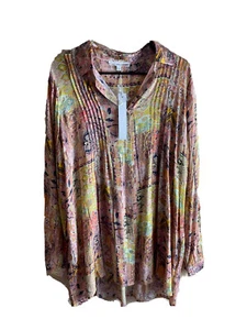 NWT Jane and Delancey Floral   Top  /Sz Large - Picture 1 of 10