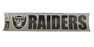 Bumper Strip Sticker 3”*12” Oakland Raiders - Picture 1 of 1