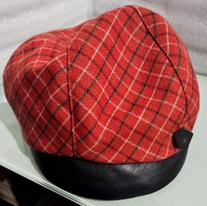 made in canada  LILLIE & COHOE TARTAN HAT plaid cap - Picture 1 of 4