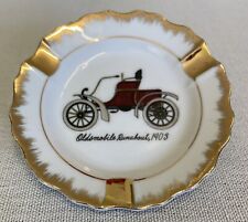 Vintage Ceramic Ashtray- Olds Mobile Runabout Pattern.