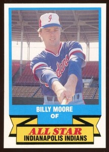 1989 CMC Team Issue Indianapolis Indians BILLY MOORE RC EXPOS