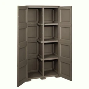 Tontarelli Armadio Omnimodus 2 Ante 4 Ripiani + Portascope 79x43xh164 cm WENGÈ - Foto 1 di 2