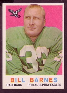 1959 TOPPS BILL BARNES CARD NO:25 NEAR MINT CONDITION