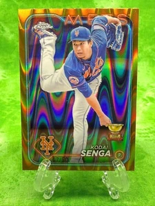 Kodai Senga /50 Gold Raywave - 2024 Topps Chrome #31 New York Mets Short Print - Picture 1 of 11