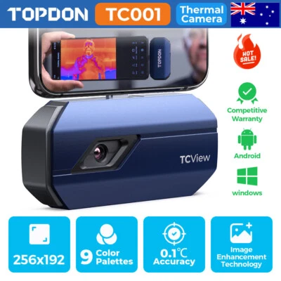 2024 TOPDON TC001 256x192 IR High Resolution Thermal Imaging Camera for Android - image 1 of 4