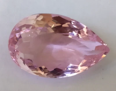 Pink Kunzite 63.15 Ct. Pear Faceted Cut AAA+ Loose Gemstone for Christmas offer - Image 1 of 4