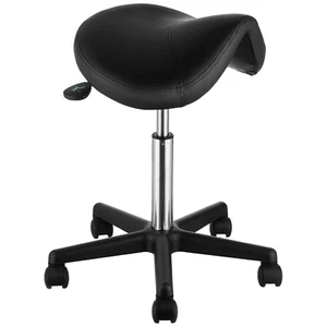 Saddle Stool with Wheels, 400 LBS Weight Capacity Ergonomic Rolling Saddle Stool - Picture 1 of 10