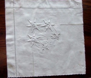  ANCIEN échantillon toile metis broderie jours pour recup#OLD fabric mongrel - Picture 1 of 3