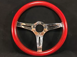 Japan Brown Chrome Spoke steering wheel 13" (Used) #0054 - Picture 1 of 11