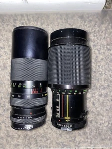 Nikon Fmount Lens Set - Includes Soligor 75-260mm f4.5 & Vivitar 70-210mm f3.5 - Picture 1 of 3