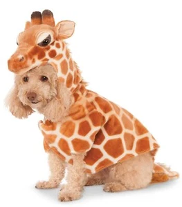 Giraffe Safari Animal Jungle Fancy Dress Pet Shop Halloween Dog Cat Costume - Picture 1 of 10