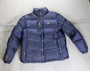 Polo Ralph Lauren Puffer Jacket Mens L Blue RL250 Down Coat Vintage View Photos - Picture 1 of 15