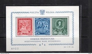 Poland 1948 Education Sheet MCV 650 euro MH 16697 - Picture 1 of 2