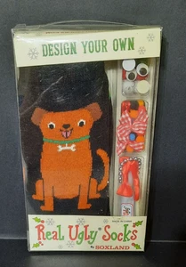 2016 SOXLAND DESIGN YOUR REAL UGLY DOG SOCKS 9-11 NIB - Picture 1 of 5