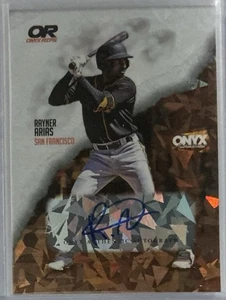 🔥⚾️Rayner Arias #RARAAR💥2024 Onyx Rips Cracked Ice On Card AUTO /465 Giants🔥 - Picture 1 of 2