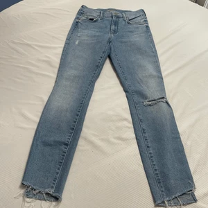 Mother The Looker Ankle Step Fray Denim Jeans Size 25 - Picture 1 of 11