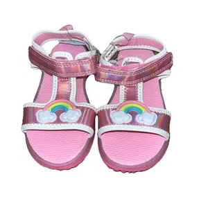 Carter's Little Girl's Light Up Outsole Adjustable Strap Sandals 8 - Picture 1 of 3