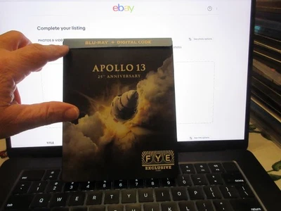 Apollo 13 25th Anniversary Steelbook Blu Ray no digital FYE EXCLUSIVE Tom Hanks Foto 1 de 4