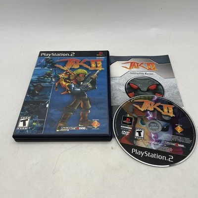 Jak II (PS2, 2003) Complete CIB Black Label Tested - Image 1 of 4
