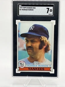 1979 Topps Burger King New York Yankees #2 Thurman Munson SGC 7 NM - Picture 1 of 4