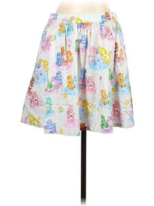 Modcloth Care Bears Rainbow 80s Cartoon Skirt L NWT A-Line Retro Nostalgic - Picture 1 of 7