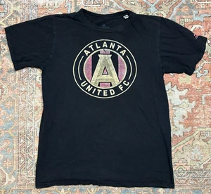 Adidas Atlanta United FC Mens Short Sleeve T Shirt | Black | Mens Size Medium - Picture 1 of 6