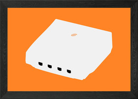 Minimalist Dreamcast Framed Wall Art Poster Canvas Print Picture
