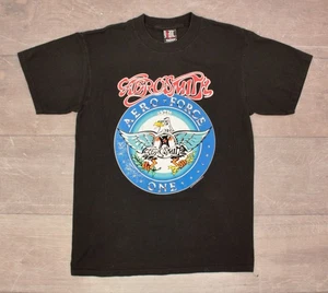 Men's VTG 90s Aerosmith '93 Tour TShirt Sz L 1990s Band T-shirt Aero Force One - Picture 1 of 8