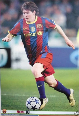 LIONEL MESSI "MESSI 10" POSTER - BARCELONA FC FOOTBALL Cover