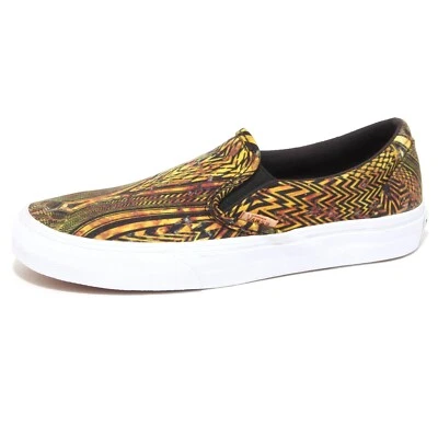 7924P sneaker VANS SLIP-ON giallo/nero scarpa donna shoe woman - Imagen 1 de 4