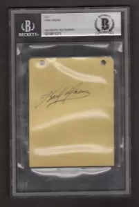 Karl Drews Autogramm signed Cut 1947 World Series BAS Beckett authenticated - Bild 1 von 1